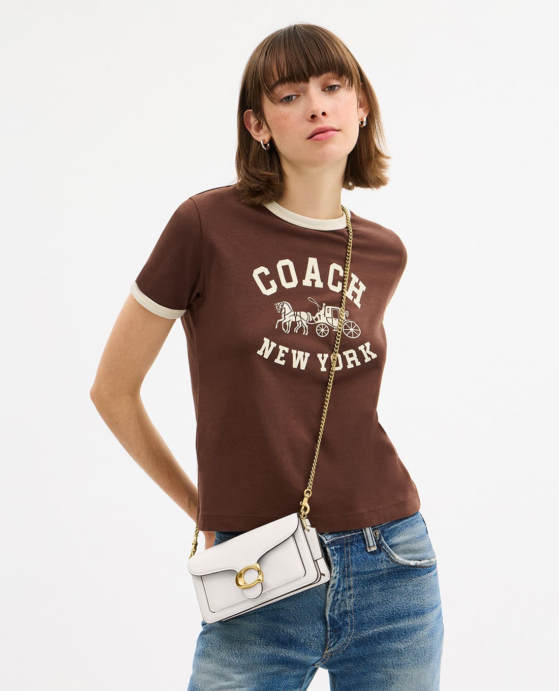 COACH - Túi đeo chéo nữ phom chữ nhật Tabby 19