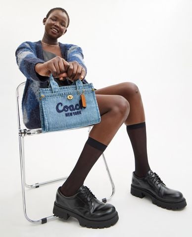  COACH - Túi tote nữ phom chữ nhật Cargo 20 
