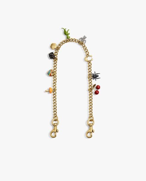  COACH - Dây đeo túi xách nữ phối charm 