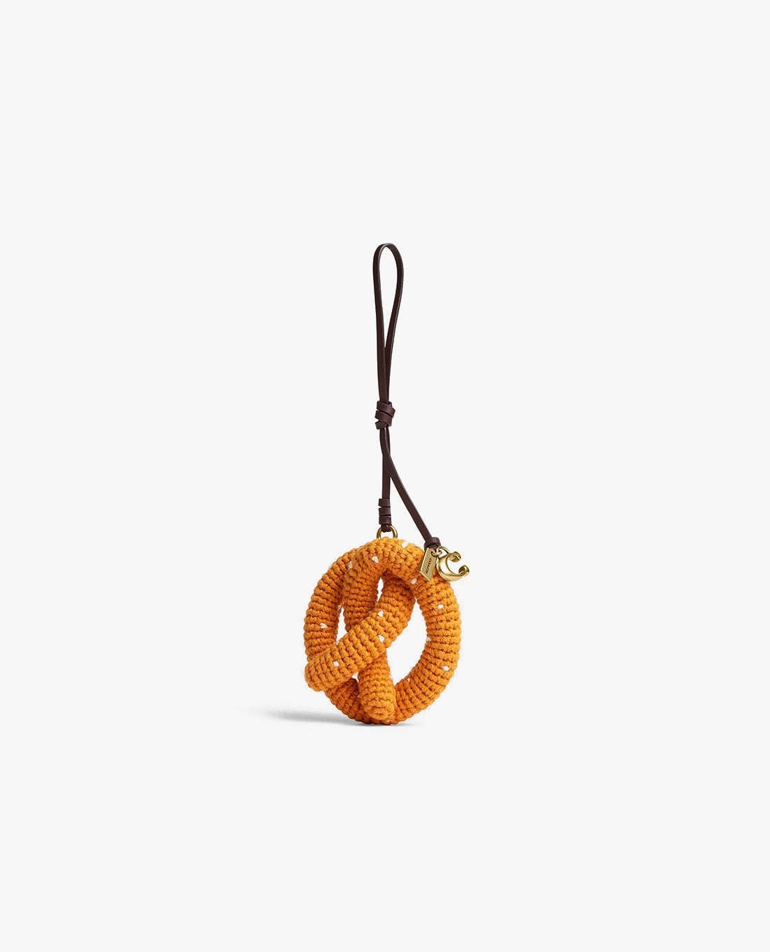 COACH - Móc khóa treo túi nữ hình bánh Pretzel