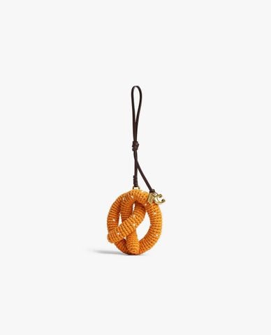  COACH - Móc khóa treo túi nữ hình bánh Pretzel 