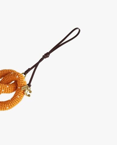  COACH - Móc khóa treo túi nữ hình bánh Pretzel 