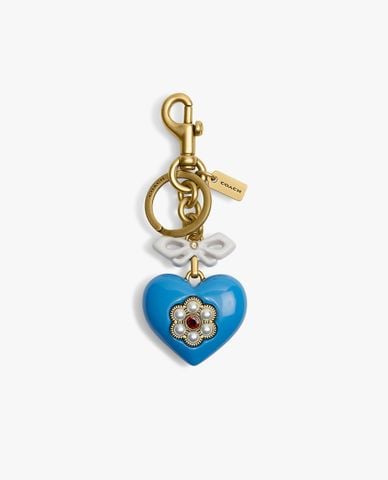  COACH - Móc khóa treo túi nữ Heart 