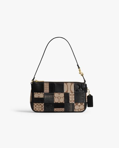 COACH - Túi xách nữ phom chữ nhật Plaza 25 With Patchwork 
