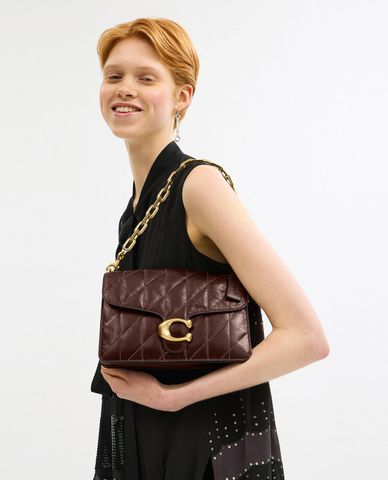  COACH - Túi đeo vai nữ phom chữ nhật Chain Tabby 