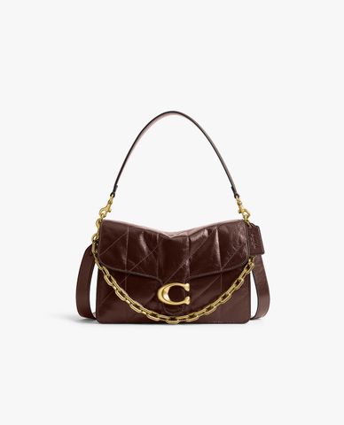 COACH - Túi đeo vai nữ phom chữ nhật Chain Tabby 30 