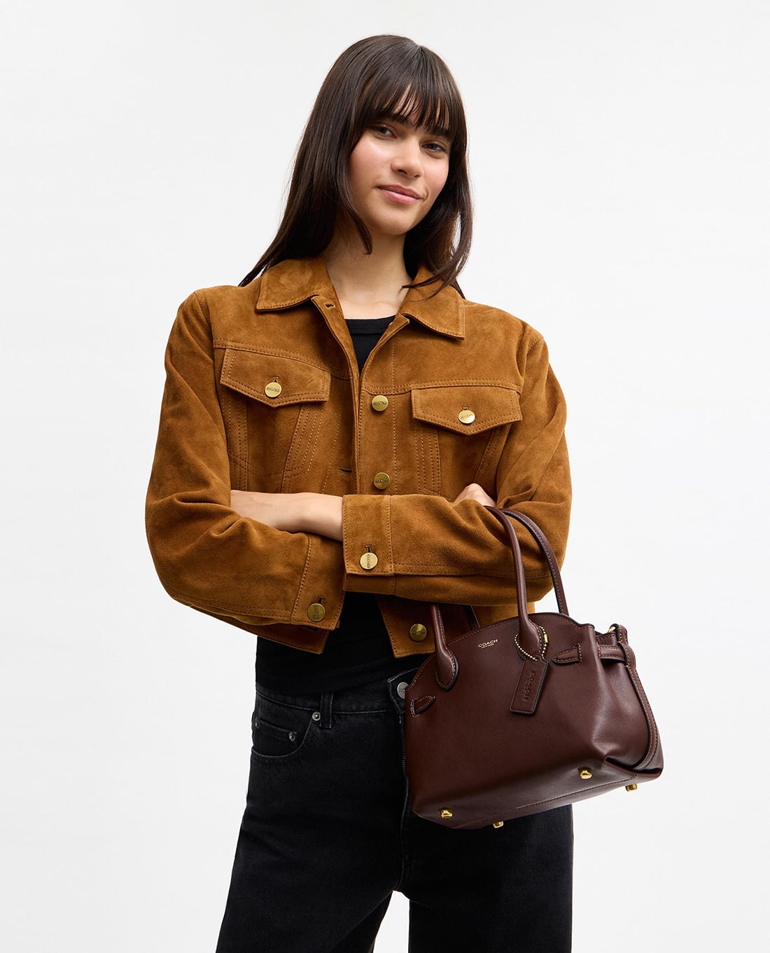 COACH - Túi xách nữ hình thang Empire Carryall 21
