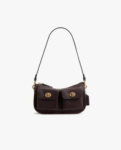  COACH - Túi đeo vai nữ phom chữ nhật Twin Turnlock 
