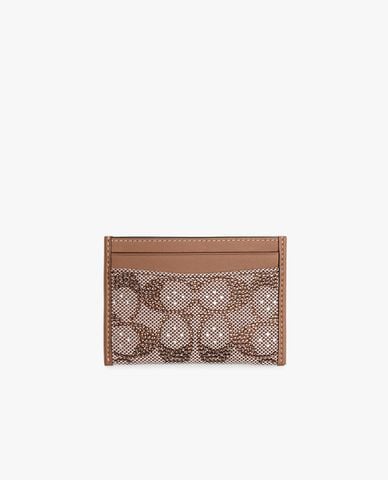  COACH - Ví đựng thẻ nữ Essential In Crystal Signature Jacquard 