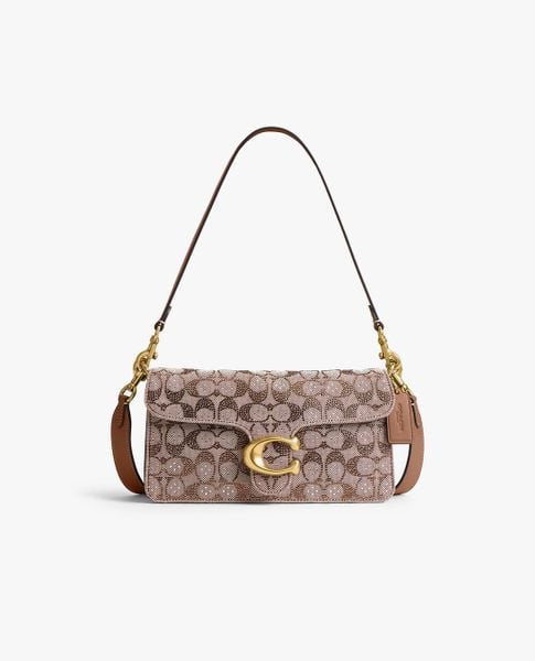  COACH - Túi đeo vai nữ Tabby 26 In Crystal Signature Jacquard 