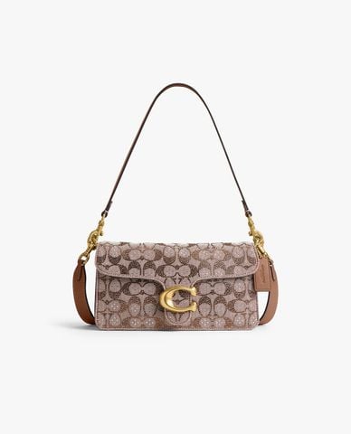 COACH - Túi đeo vai nữ Tabby 26 In Crystal Signature Jacquard 