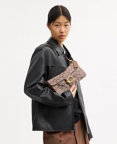  COACH - Túi đeo vai nữ Tabby 26 In Crystal Signature Jacquard 