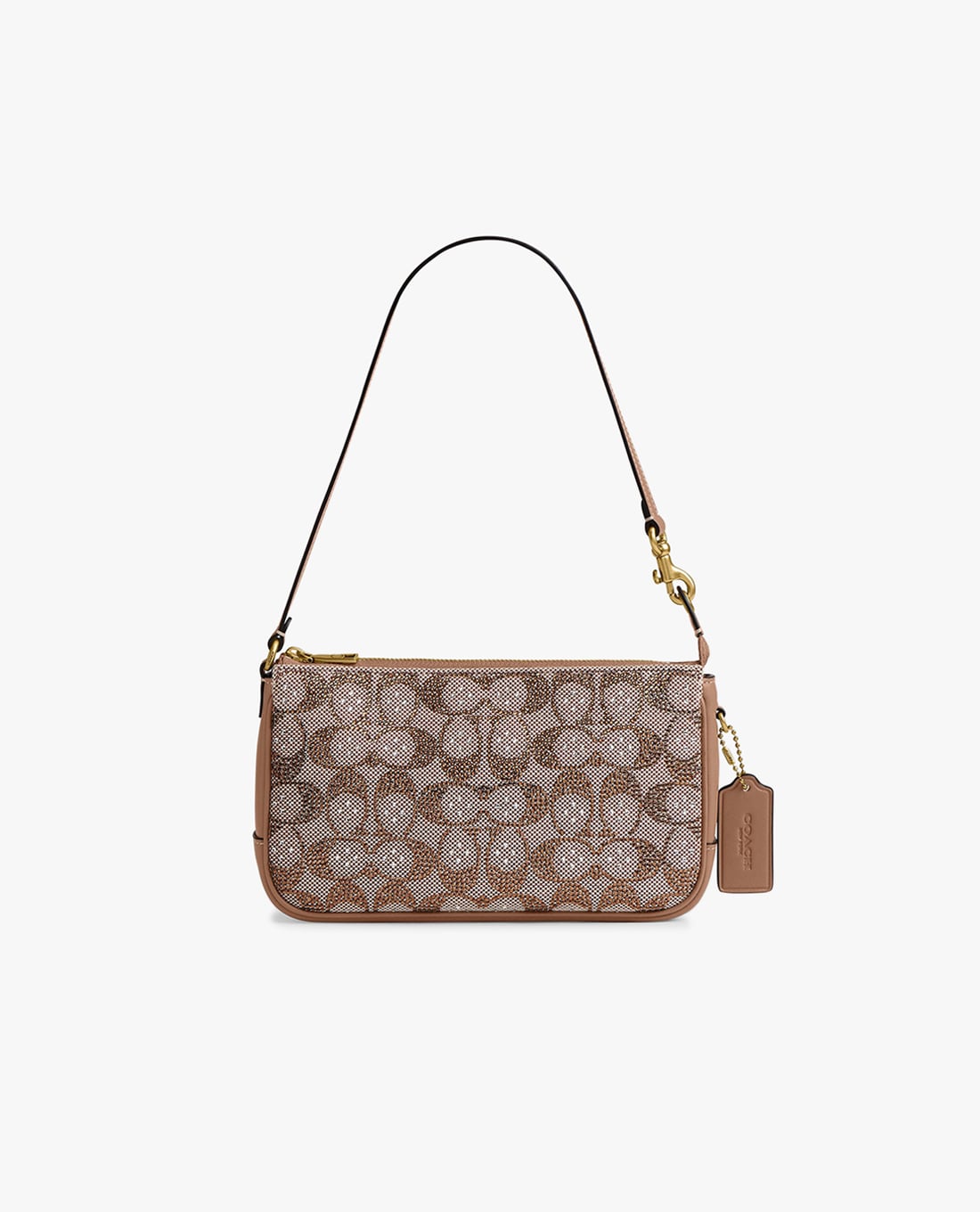 COACH - Túi đeo vai nữ Plaza In Crystal Signature Jacquard