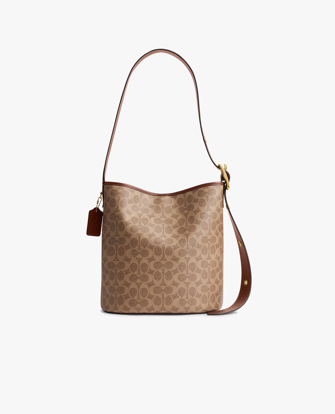 COACH - Túi đeo vai nữ Bleecker Bucket In Signature Canvas