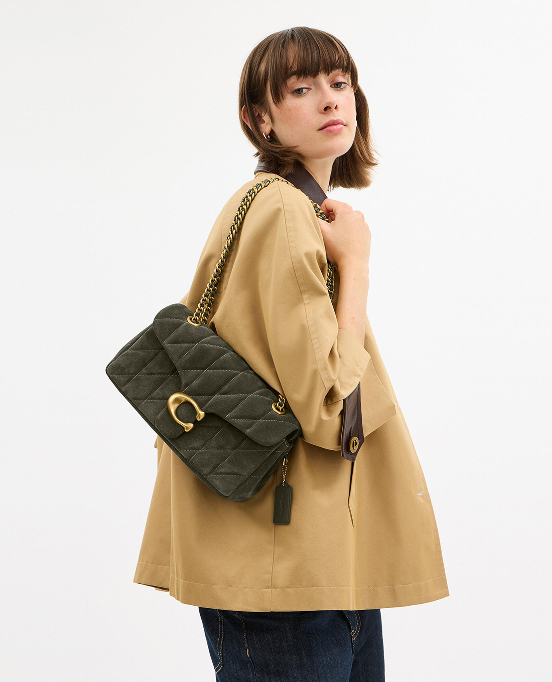 COACH - Túi đeo chéo nữ phom chữ nhật Tabby 26