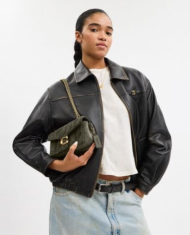  COACH - Túi đeo chéo nữ phom chữ nhật chần bông Tabby 26 