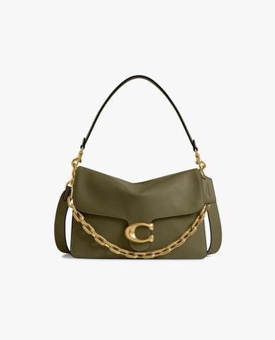  COACH - Túi đeo vai nữ phom chữ nhật Chain Tabby 30 