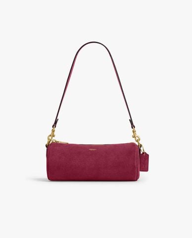  COACH - Túi đeo vai nữ dáng trụ dài Barrel 