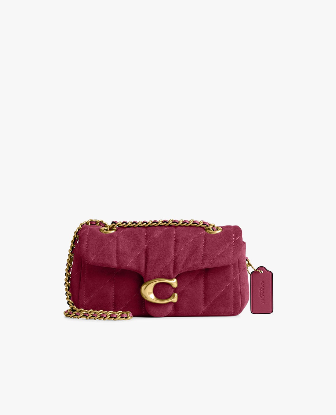 COACH - Túi đeo chéo nữ nắp gập chần bông Tabby 26