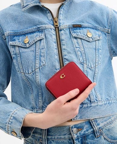  COACH - Ví nữ dáng ngắn gập đôi Essential 