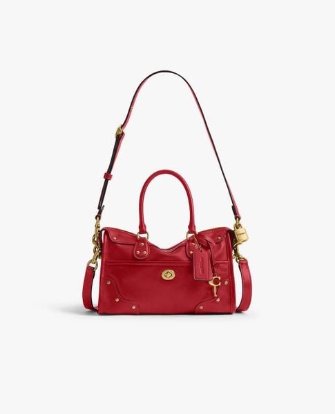  COACH - Túi đeo vai nữ phom chữ nhật Rider Satchel 24 
