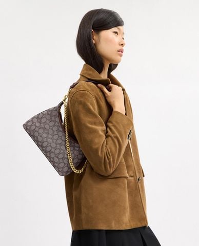  COACH - Túi đeo vai nữ Juliet 25 In Signature Jacquard 