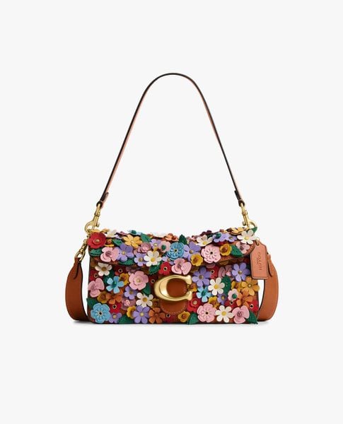  COACH - Túi đeo vai nữ Tabby 26 With Floral Applique 