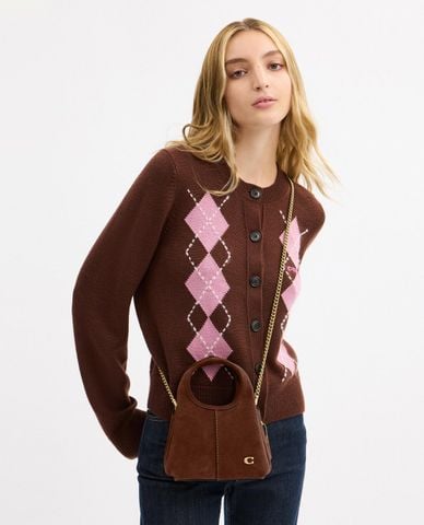  COACH - Túi đeo vai nữ hình thang Lana 19 