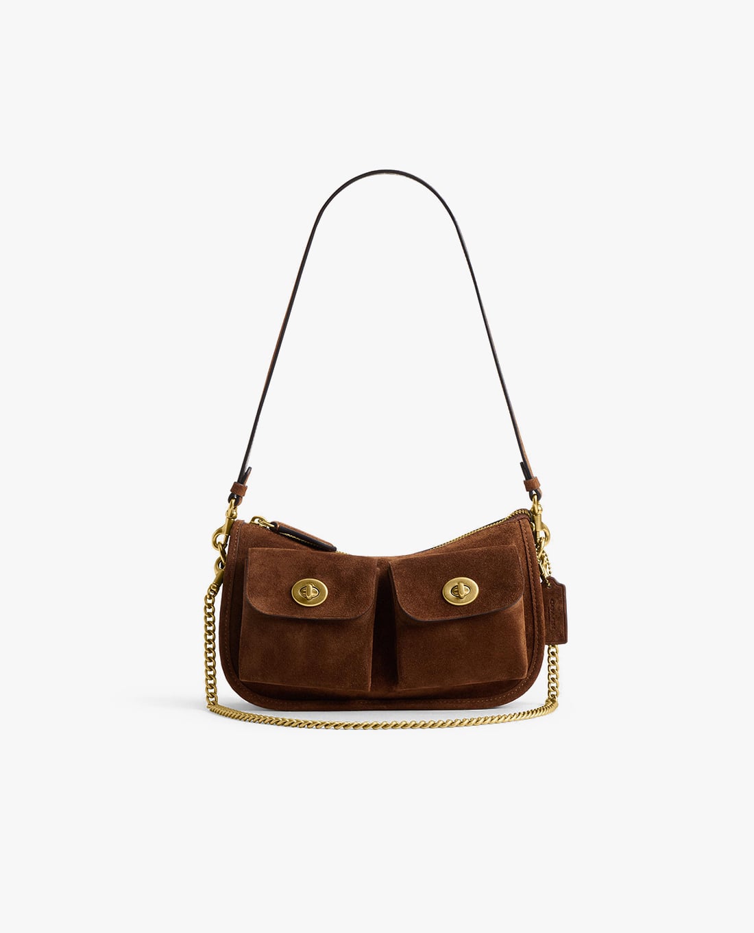 COACH - Túi đeo vai nữ phom chữ nhật Twin Turnlock Waverly