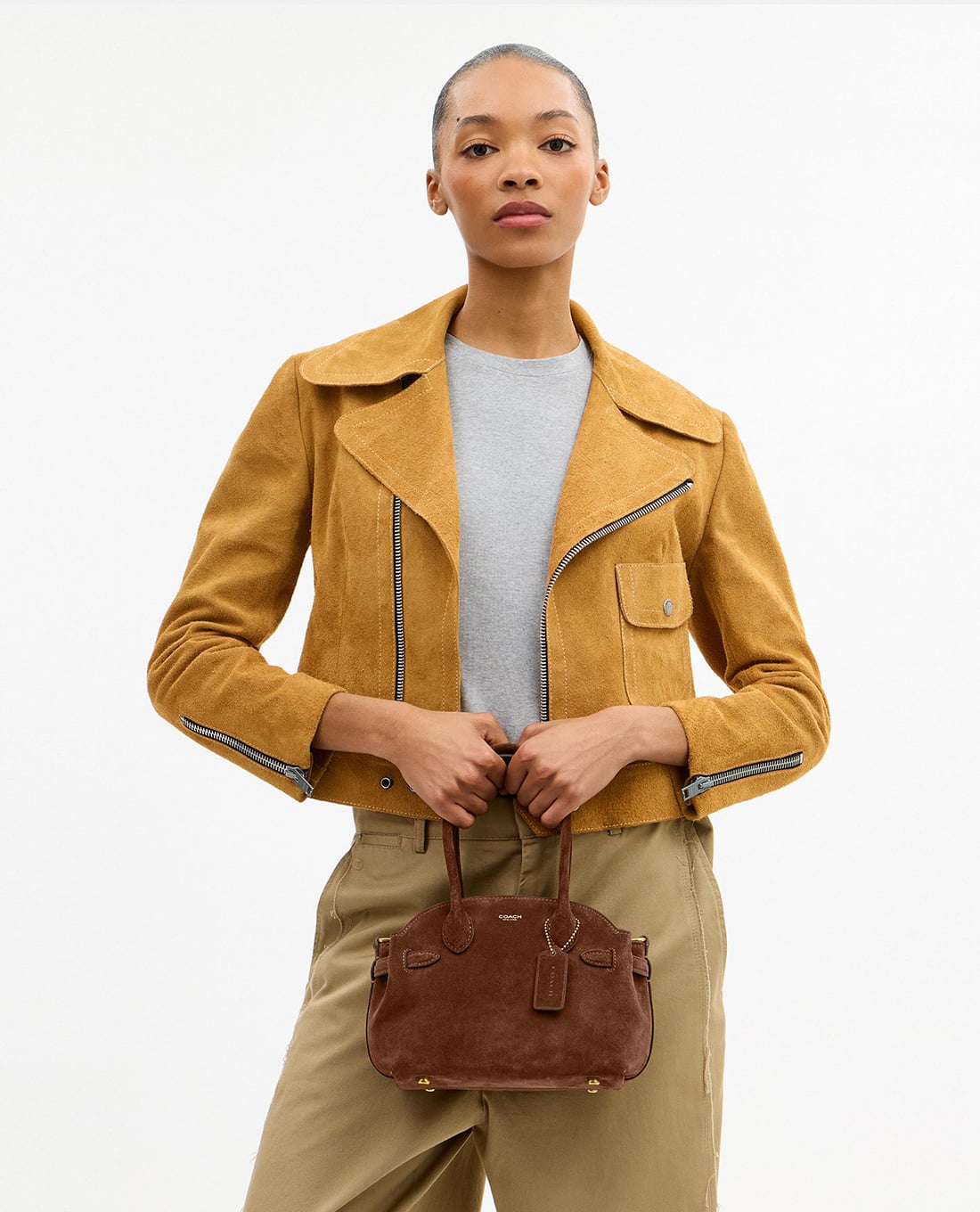 COACH - Túi xách nữ hình thang Empire Carryal 21
