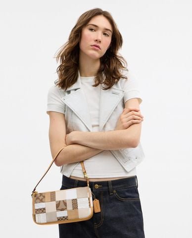  COACH - Túi xách nữ phom chữ nhật Plaza With Patchwork 