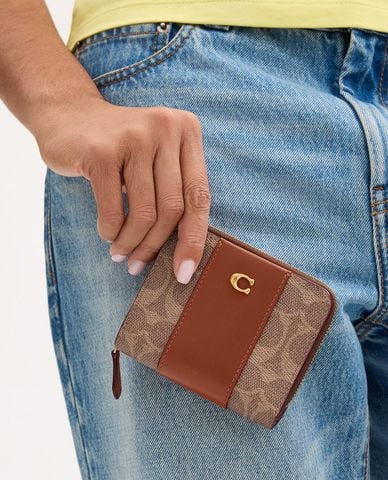  COACH - Ví nữ dáng ngắn Essential In Signature Canvas 