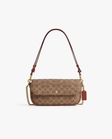  COACH - Túi đeo vai nữ nắp gập Brook In Signature 
