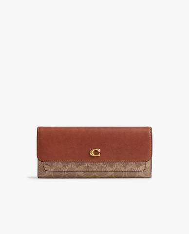  COACH - Ví nữ dáng dài nắp gập Mila 