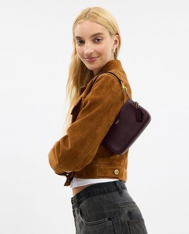  COACH - Túi đeo vai nữ phom chữ nhật Plaza 18 