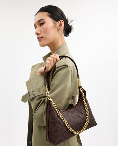  COACH - Túi đeo vai nữ phom hobo Juliet 25 