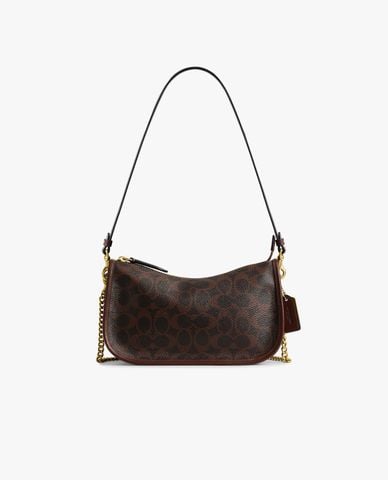  COACH - Túi đeo vai nữ phom chữ nhật Waverly In Signature Canvas 