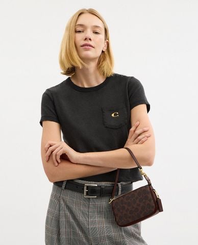  COACH - Túi đeo vai nữ phom chữ nhật Plaza 18 