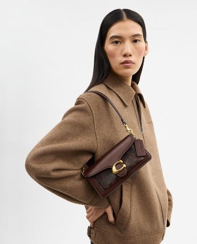  COACH - Túi đeo vai nữ phom chữ nhật Tabby 20 In Signature Canvas 