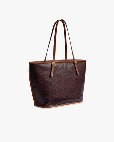  COACH - Túi tote nữ hình thang Taxi In Signature Canvas 