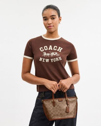  COACH - Túi tote nữ hình thang Taxi 21 