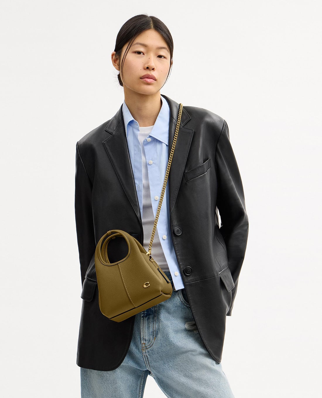 COACH - Túi đeo vai nữ hình thang Lana 19