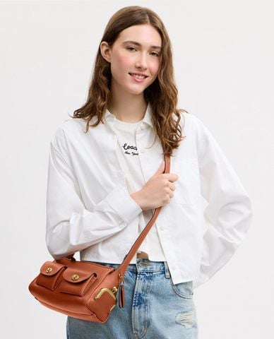  COACH - Túi đeo vai nữ đa ngăn Haversack 27 