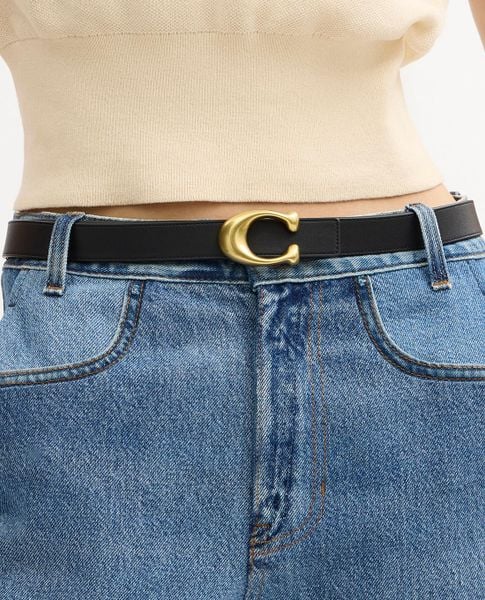  COACH - Thắt lưng nữ Sculpted C Buckle Reversible 