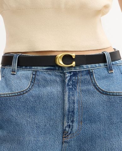  COACH - Thắt lưng nữ Sculpted C Buckle Reversible 