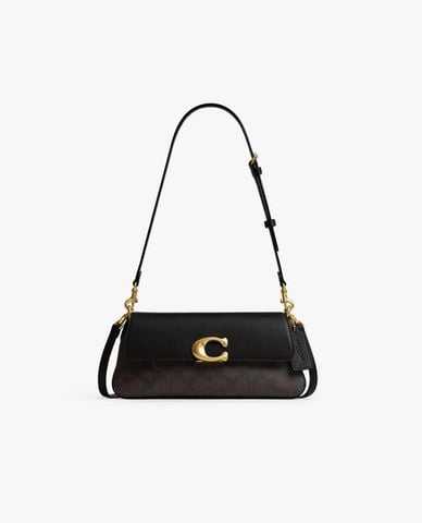  COACH - Túi đeo vai nữ nắp gập Jet In Signature 