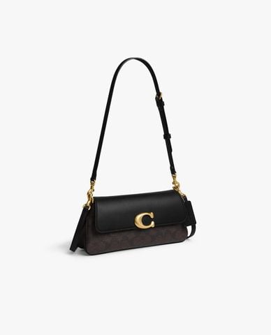 COACH - Túi đeo vai nữ nắp gập Jet In Signature 