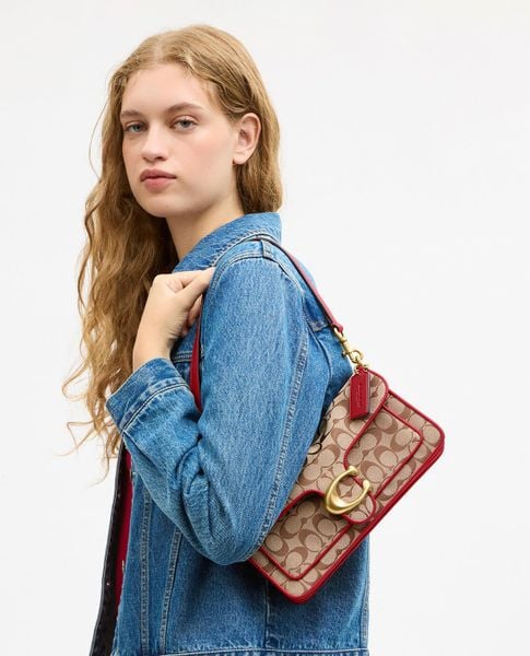  COACH - Túi đeo vai nữ phom chữ nhật Soft Tabby 26 