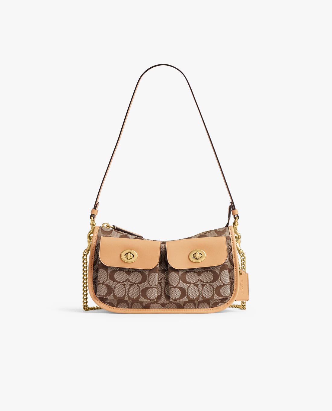 COACH - Túi đeo vai nữ Twin Turnlock Waverly In Signature