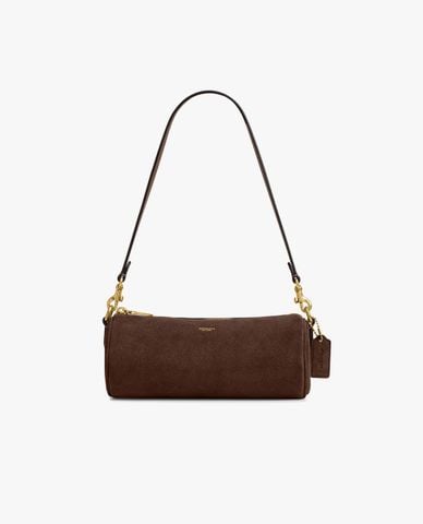  COACH - Túi đeo vai nữ dáng trụ dài Barrel 